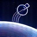Ikon som viser en satellitt som sender signaler mot jorden.